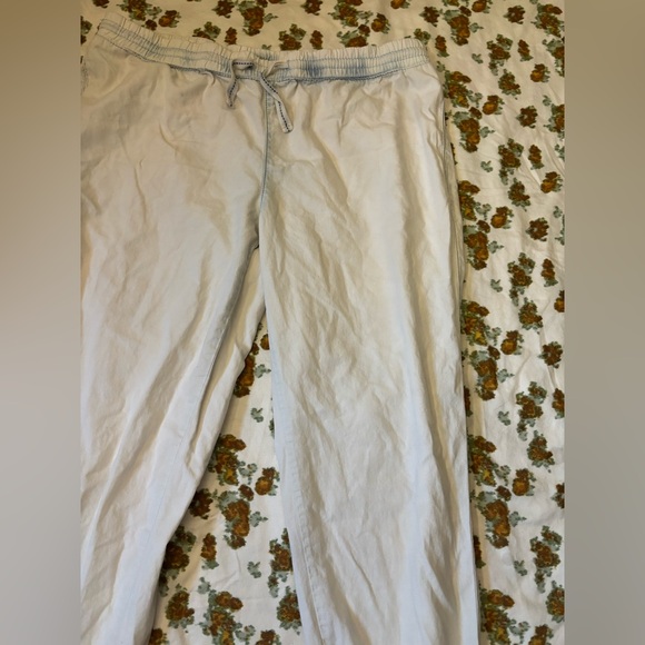American Rag Off-White and Blue 100% Cotton Joggers Size L - Picture 11 of 16